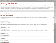 Tablet Screenshot of bustingthebracket.com